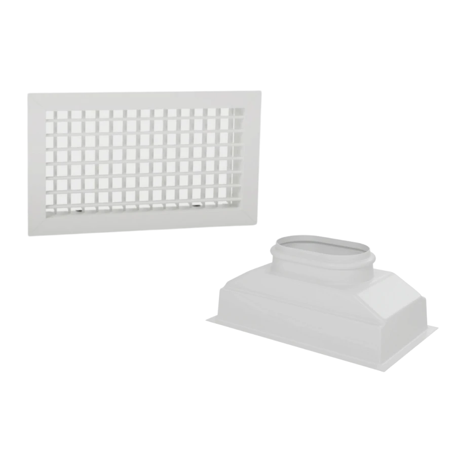 Grille double déflexion + plénum abs 300 x 150 - 2900-169334