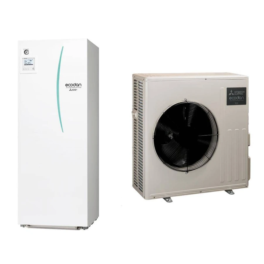 Ecodan hyper heating 3 kW Duo ballon 200 L — PAC air-eau Mitsubishi ERST20D-VM6D + SUZ-SHWM30VAH
