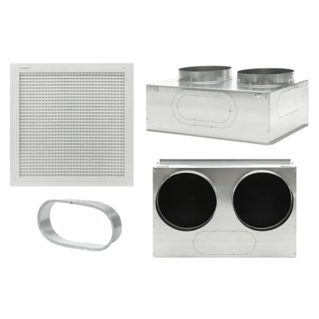 Grille de reprise + caisson de reprise + porte filtre 600 x 400 - 34000126040 - 34000136040