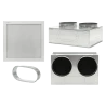 Grille de reprise + caisson de reprise + porte filtre 600 x 600 - 34000126060 - 34000136060