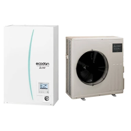 Pac air eau Ecodan hyper heating duo 170 litres 2 zones 6 kW - ERST17D-VM6BD + SUZ-SHWM60VAH