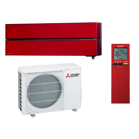 Climatiseur Mitsubishi-Electric Mural design premium rouge rubis 3.5 kW - MSZ-LN35VG2R + MUZ-LN35VG2