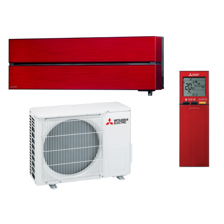 Climatiseur Mitsubishi-Electric Mural design premium rouge rubis 6 kW - MSZ-LN60VG2R + MUZ-LN60VG2