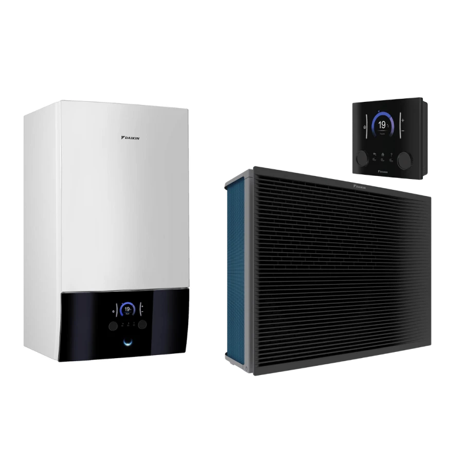 Altherma 3 H MT W R32 de 10 kW triphasée — PAC air-eau Daikin ETBH12E9W + EPRA10EW1