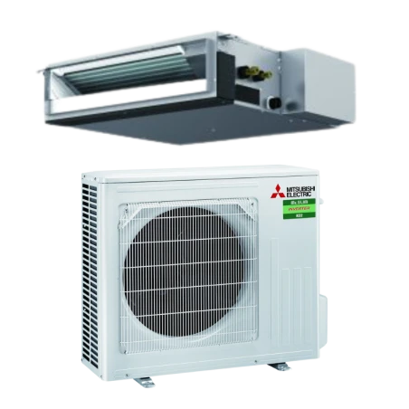 Gainable Mitsubishi-Electric compact basse pression inverter 5 kW - SEZ-M50DA3 + SUZ-M50VA2