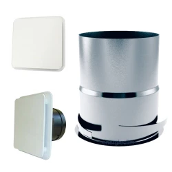 Bouche de soufflage 4 voies réglables extra plate 200 - 4095-172559 4095-172559