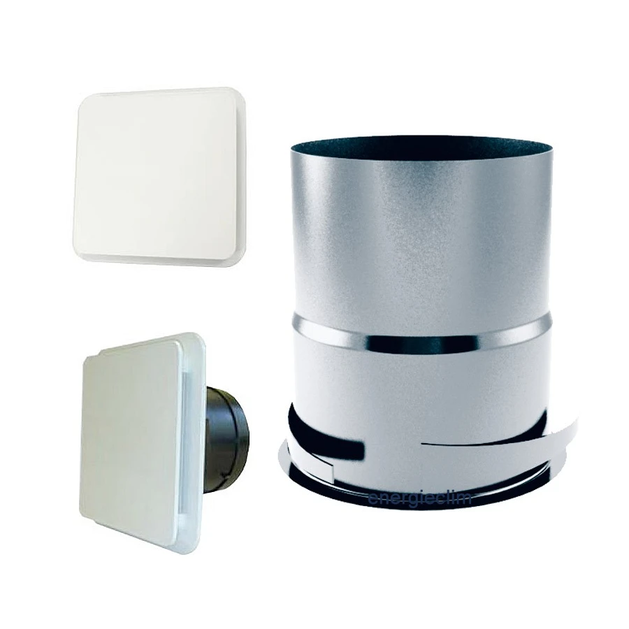 Bouche de soufflage 4 voies réglables extra plate 200 - 4095-172559 4095-172559