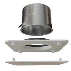 Bouche de soufflage 4 voies réglables extra plate 200 - 4095-172559 4095-172559