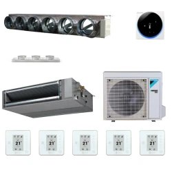 Pack gainable Daikin 6kw pour 70m² Airzone 6 sorties