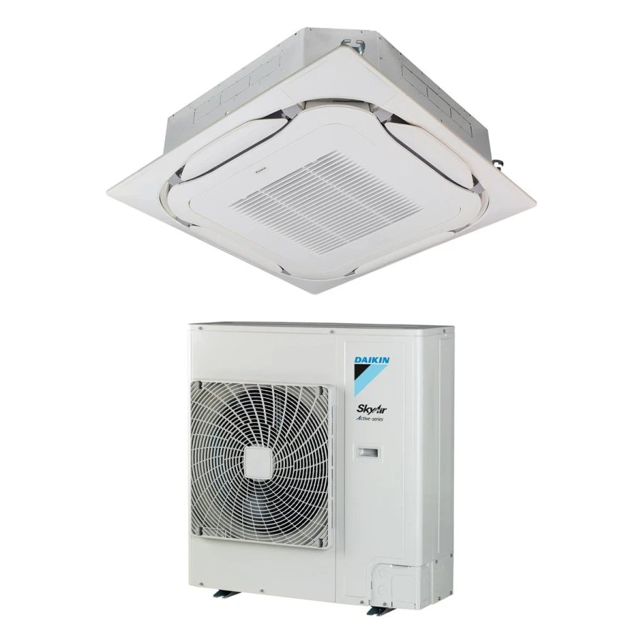 Climatiseur Daikin cassette Roundflow Active series 12.5 kW - FCAG125B + AZAS125MV