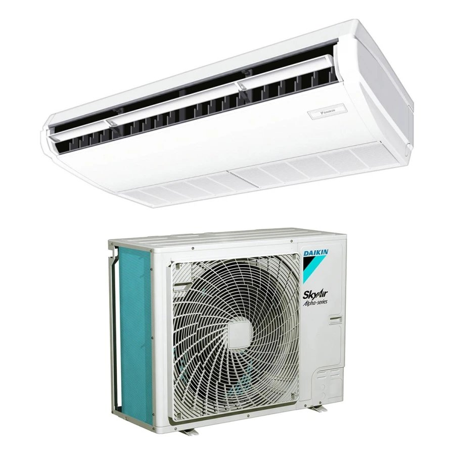 Climatiseur Daikin plafonnier apparent Alpha series 7 kW triphasé - FHA71A9 + RZAG71NY1