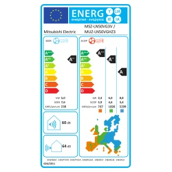 Climatiseur mural Mitsubishi Electric Design Premium MSZ-LN blanc perle hyper heating 5 kW - MSZ-LN50VG3V + MUZ-LN50VGHZ3
