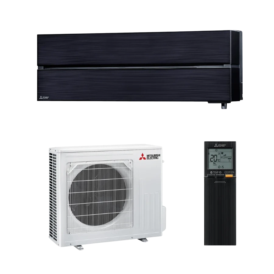 Climatiseur mural Mitsubishi Electric Design Premium MSZ-LN noir onyx hyper heating 3.5 kW - MSZ-LN35VG3B + MUZ-LN35VGHZ3