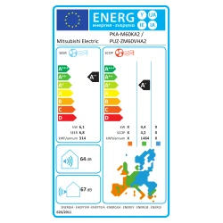 Climatiseur mural tertiaire Mitsubishi Electric PKA-M 6 kW - PKA-M60KA3 + PUZ-ZM60VHA3