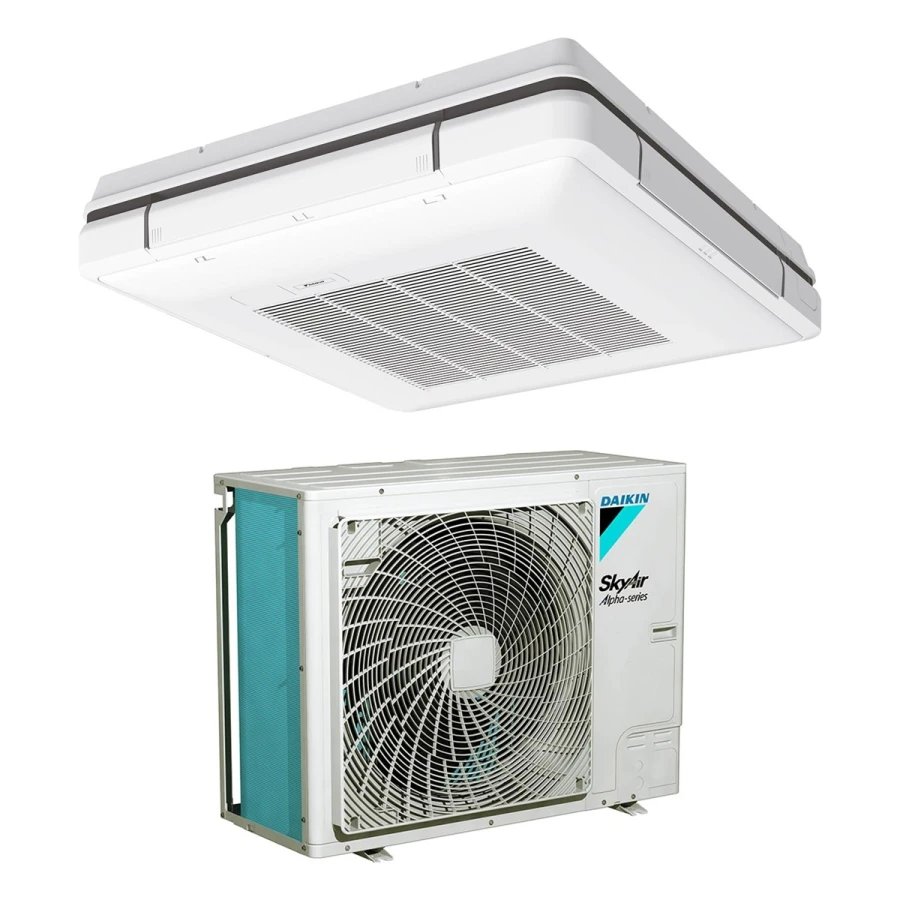 Climatiseur Daikin cassette apparente Alpha series 7 kW triphasé - FUA71A + RZAG71NY1