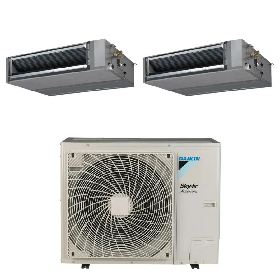 Pack Twin Daikin : 2 x FBA50A9 + groupe RZAG100NY1