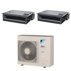 Pack Twin Daikin : 2 x FDXM50F9 + groupe RZASG100MV