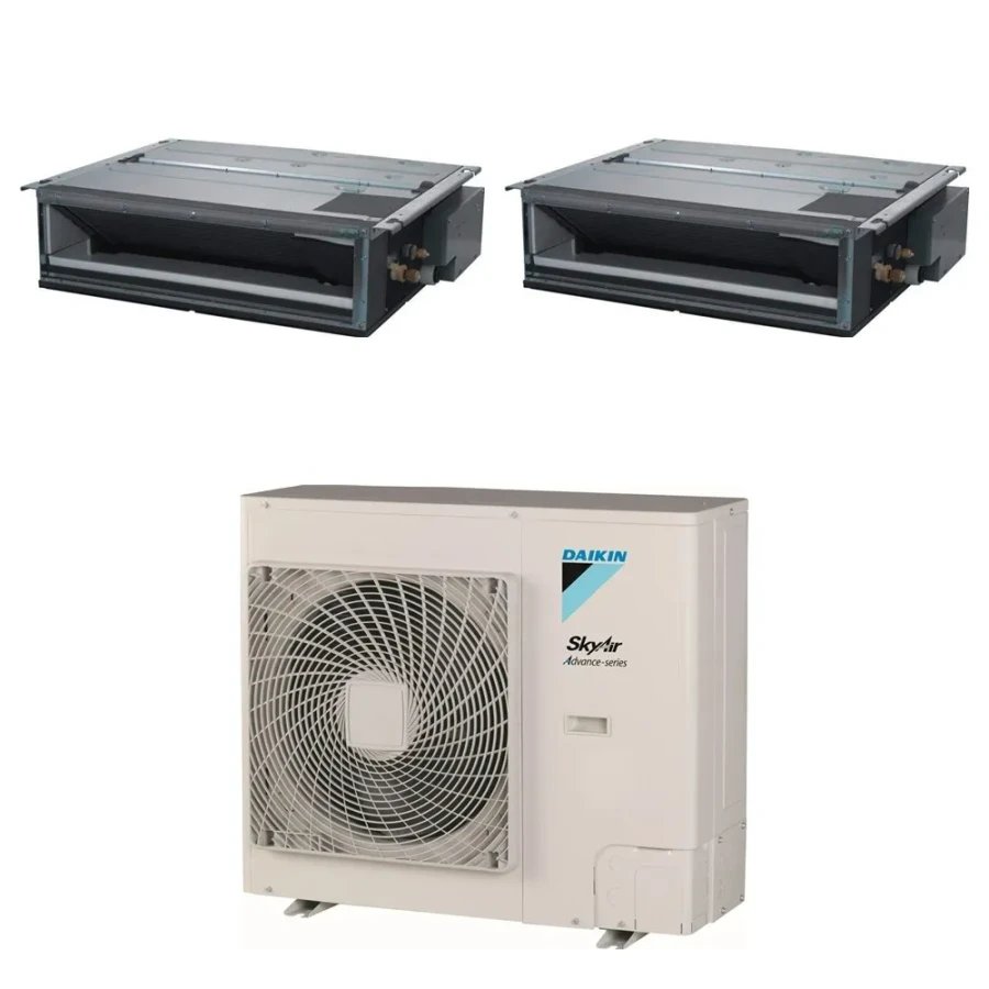 Pack Twin Daikin : 2 x FDXM50F9 + groupe RZASG100MY