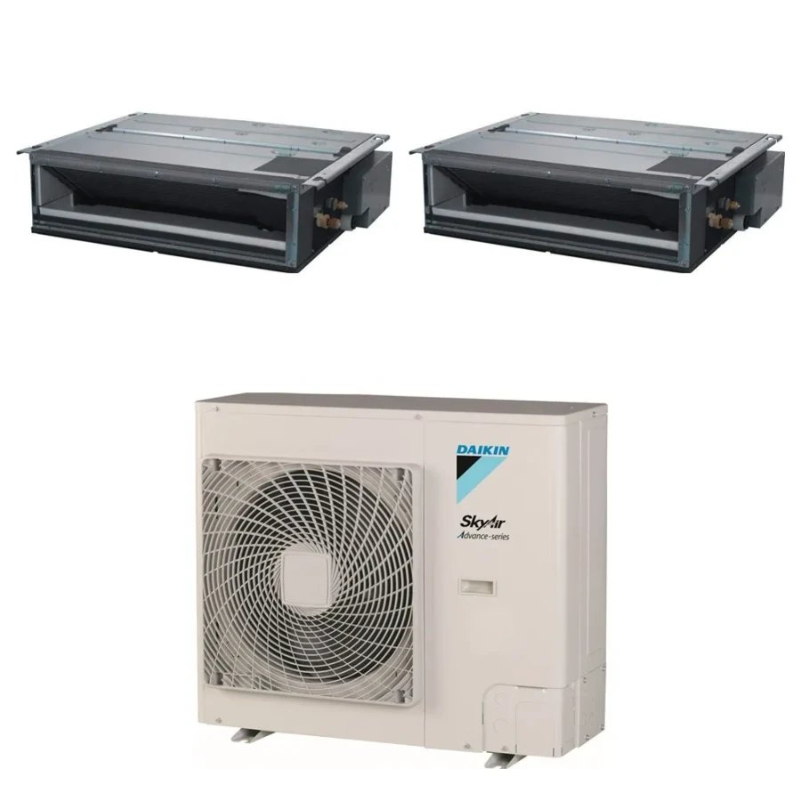 Pack Twin Daikin : 2 x FDXM60F9 + groupe RZASG125MY