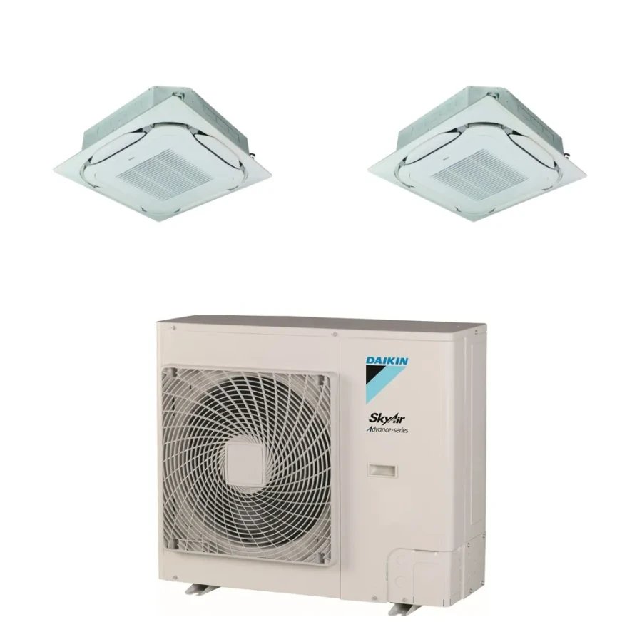 Pack Twin Daikin : 2 x FCAG71B + groupe RZASG140MV