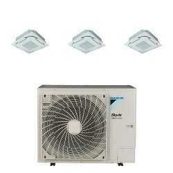 Pack Triple Daikin : 3 x FCAG35B + groupe RZAG100NV1