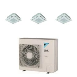 Pack Triple Daikin : 3 x FCAG35B + groupe RZASG100MY