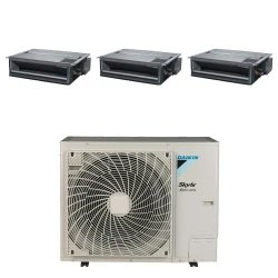 Pack Triple Daikin : 3 x FDXM35F9 + groupe RZAG100NY1
