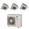 Pack Triple Daikin : 3 x FFA50A9 + groupe RZASG125MY