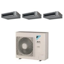 Pack Triple Daikin : 3 x FBA50A9 + groupe RZASG125MV
