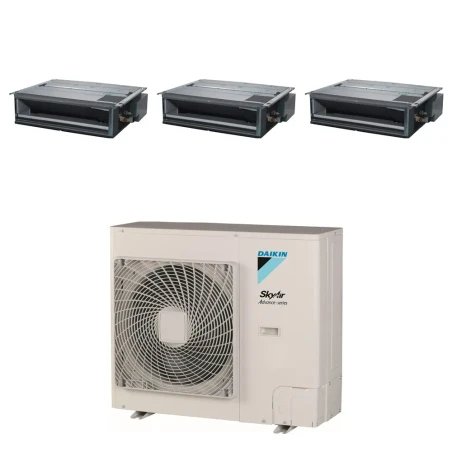 Pack Triple Daikin : 3 x FDXM50F9 + groupe RZASG125MY