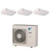 Pack Triple Daikin : 3 x FHA50A9 + groupe RZASG125MV