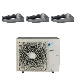 Pack Triple Daikin : 3 x FBA71A9 + groupe RZA250D
