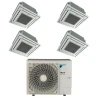 Pack Double Twin Daikin : 4 x FFA35A9 + groupe RZAG125NV1