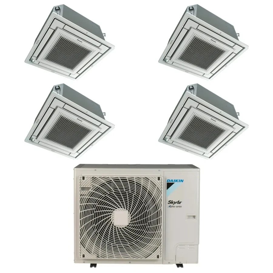 Pack Double Twin Daikin : 4 x FFA35A9 + groupe RZAG140NY1