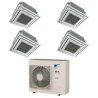 Pack Double Twin Daikin : 4 x FFA35A9 + groupe RZASG125MY