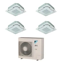 Pack Double Twin Daikin : 4 x FCAG35B + groupe RZASG140MV