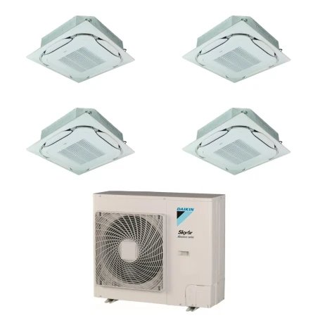Pack Double Twin Daikin : 4 x FCAG35B + groupe RZASG140MV