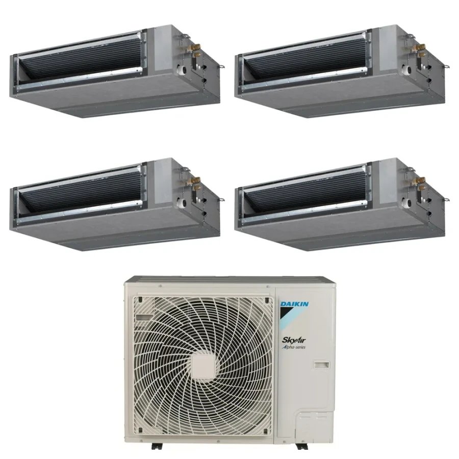 Pack Double Twin Daikin : 4 x FBA35A9 + groupe RZAG140NY1