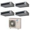 Pack Double Twin Daikin : 4 x FBA35A9 + groupe RZASG125MV