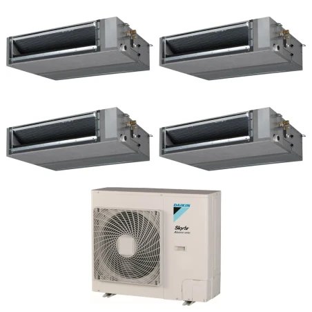 Pack Double Twin Daikin : 4 x FBA35A9 + groupe RZASG140MV