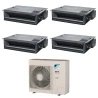 Pack Double Twin Daikin : 4 x FDXM35F9 + groupe RZASG140MV