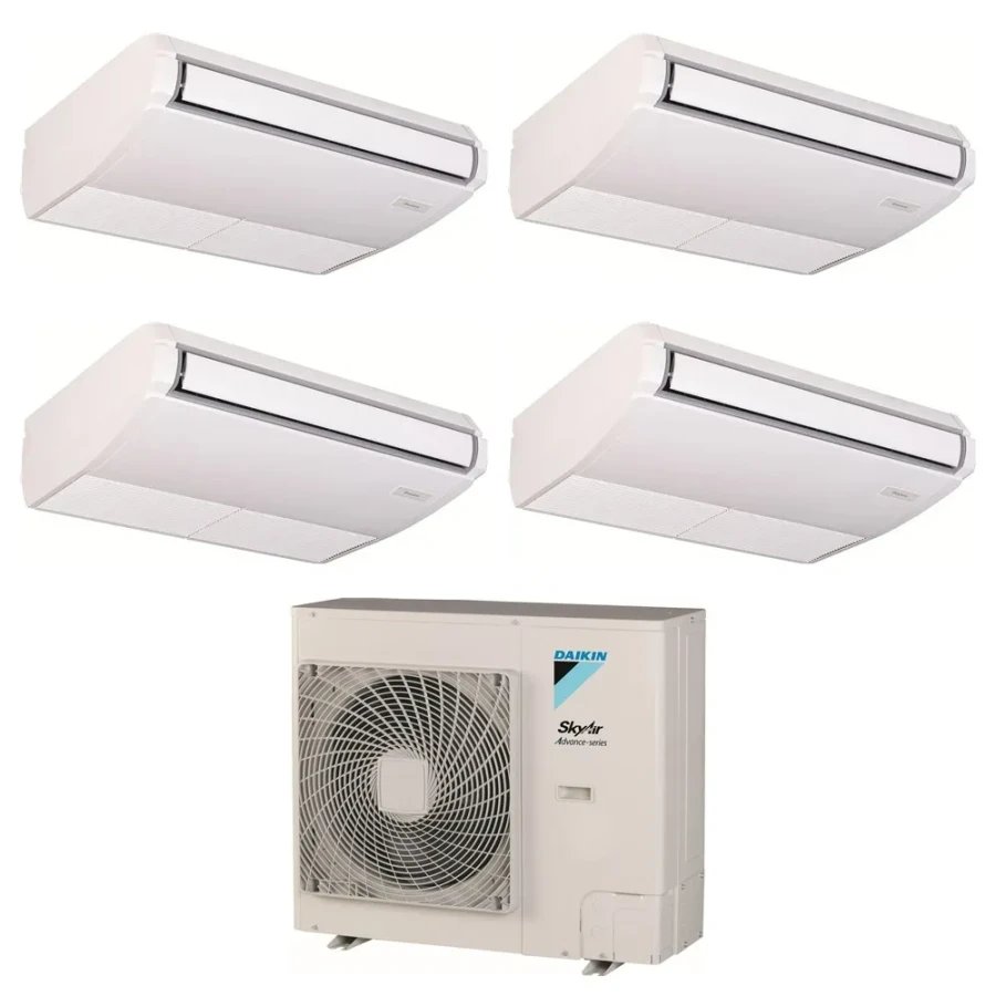 Pack Double Twin Daikin : 4 x FHA35A9 + groupe RZASG125MY