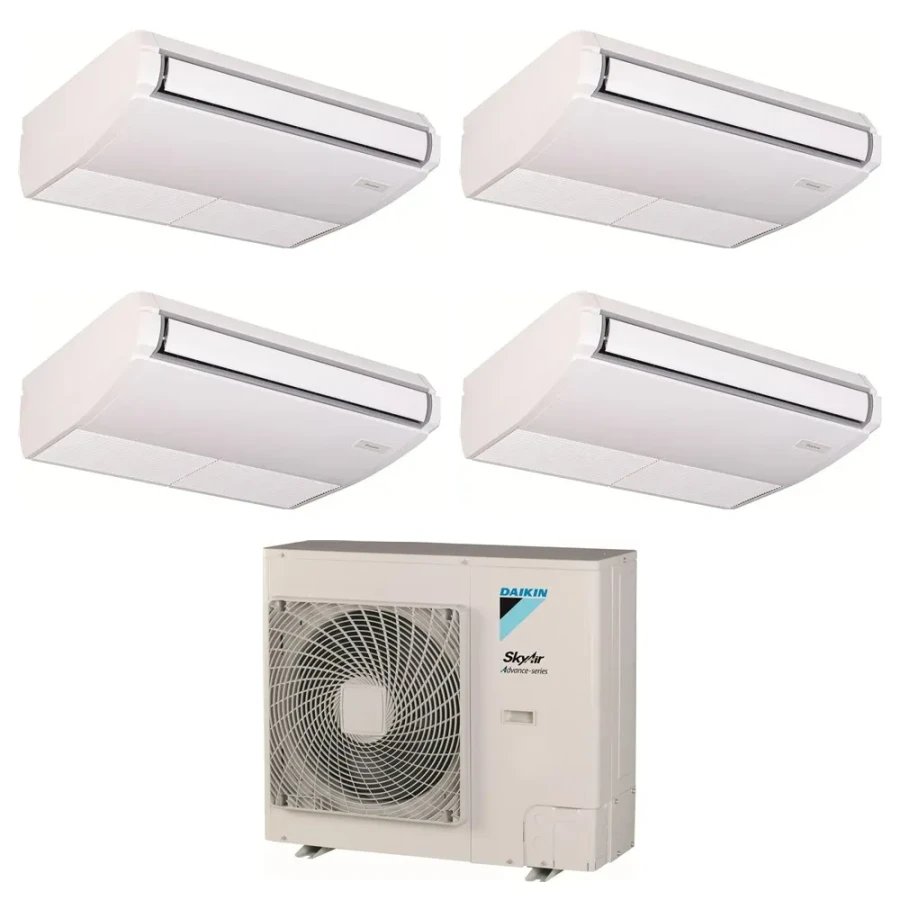 Pack Double Twin Daikin : 4 x FHA35A9 + groupe RZASG140MY