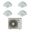 Pack Double Twin Daikin : 4 x FCAG50B + groupe RZA200D
