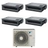 Pack Double Twin Daikin : 4 x FDXM50F9 + groupe RZA200D
