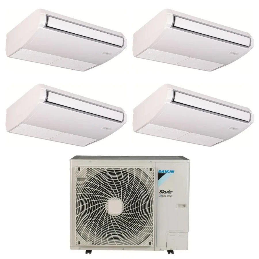 Pack Double Twin Daikin : 4 x FHA50A9 + groupe RZA200D