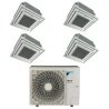 Pack Double Twin Daikin : 4 x FFA60A9 + groupe RZA250D