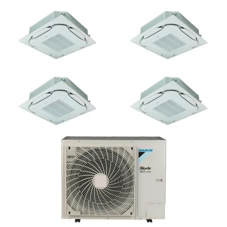 Pack Double Twin Daikin : 4 x FCAG60B + groupe RZA250D