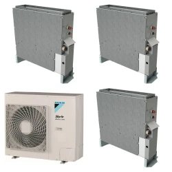 Pack Triple Daikin : 3 x FNA50A9 + groupe RZASG125MV