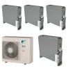 Pack Double Twin Daikin : 4 x FNA35A9 + groupe RZASG125MV